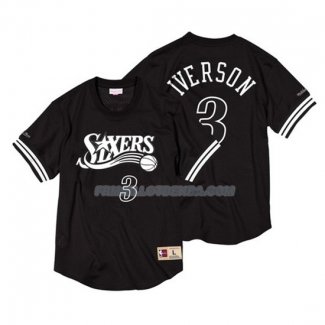 Maillot Manga Corta Chicago Bulls Allen Iverson 3 Noir