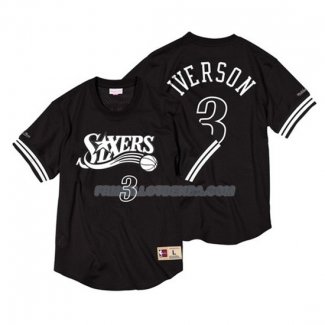 Maillot Manga Corta Chicago Bulls Allen Iverson 3 Noir