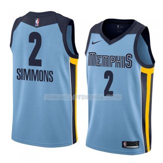 Maillot Memphis Grizzlies Kobi Simmons Statement 2018 Bleu