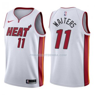 Maillot Miami Heat Dion Waiters Association 2017-18 11 Blancoo