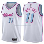 Maillot Miami Heat Dion Waiters Ciudad 2017-18 11 Blancoo