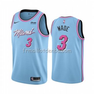 Maillot Miami Heat Dwyane Wade Ville Bleu