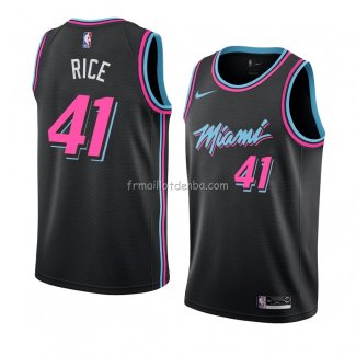 Maillot Miami Heat Glen Rice Ville 2018-19 Noir