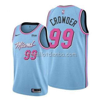 Maillot Miami Heat Jae Crowder Ville 2019-20 Bleu