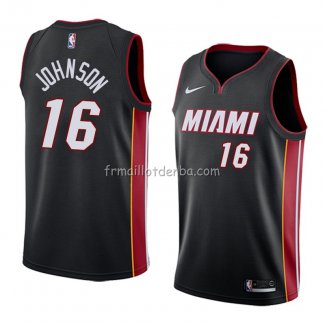 Maillot Miami Heat James Johnson Icon 2018 Noir