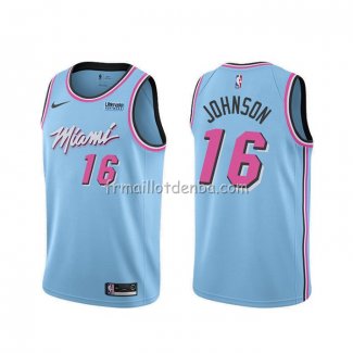 Maillot Miami Heat James Johnson Ville 2019-20 Bleu