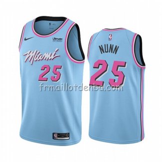 Maillot Miami Heat Kendrick Nunn Ville Edition Bleu