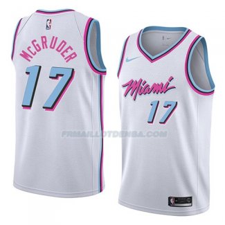 Maillot Miami Heat Rodney Mcgruder Ciudad 2018 Blanc