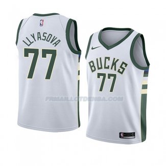 Maillot Milwaukee Bucks Ersan Llyasova Association 2018 Blanc