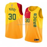 Maillot Milwaukee Bucks Jaylen Morris Ville 2018-19 Jaune