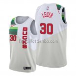 Maillot Milwaukee Bucks Jon Leuer Earned Blanc