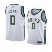 Maillot Milwaukee Bucks Trevon Duval Association 2018 Blanc