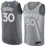 Maillot Minnesota Timberwolves Aaron Brooks Ville 2018 Gris