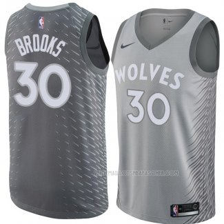 Maillot Minnesota Timberwolves Aaron Brooks Ville 2018 Gris