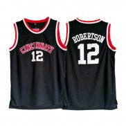 Maillot Basket NCAA Cincinnati Robertson 12 Noir