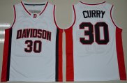 Maillot Basket NCAA Stephen Curry 30 Blanc