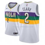 Maillot New Orleans Pelicans Ian Clark Ciudad 2018-19 Blanc