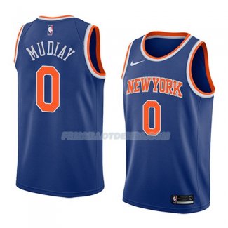 Maillot New York Knicks Emmanuel Mudiay Icon 2018 Bleu Bleu