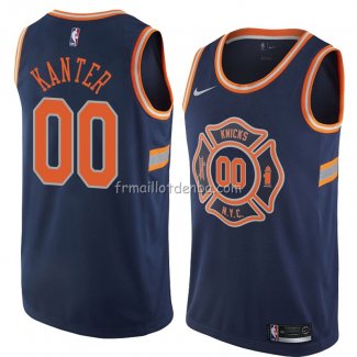 Maillot New York Knicks Enes Kanter Ville 2018 Bleu