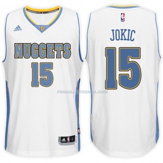 Maillot Basket Denver Nuggets Jokic 15 Blanco