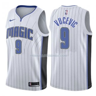 Maillot Orlando Magic Nikola Vucevic Association 2017-18 9 Blancoo