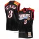 Maillot Philadelphia 76ers Allen Iverson NO 3 Mitchell & Ness 2006 Noir