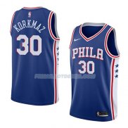 Maillot Philadelphia 76ers Furkan Korkmaz Icon 2018 Bleu Bleu