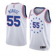 Maillot Philadelphia 76ers Greg Monroe Earned 2018-19 Blanc