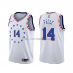 Maillot Philadelphia 76ers Norvel Pelle Earned 2019-20 Blanc