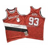 Maillot Portland Trail Blazers Bape Mitchell & Ness 1983-84 Rouge