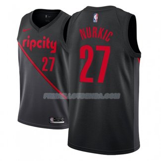 Maillot Portland Trail Blazers Jusuf Nurkic Ciudad 2018-19 Noir