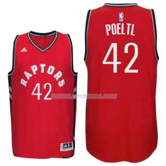 Maillot Basket Toronto Raptors 2017-18 Poeltl 42 Rojo