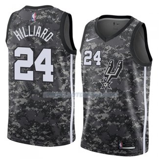 Maillot San Antonio Spurs Darrun Hilliard Ciudad 2018 Gris