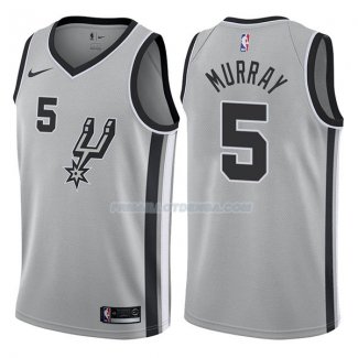 Maillot San Antonio Spurs Dejounte Murray Statehombret 2017-18 5 Gris