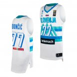 Maillot Slovenia Luka Doncic NO 77 Tokyo 2021 Blanc2