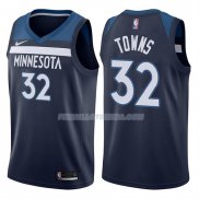 Maillot Basket Timberwolves Karl Anthony Towns 2017-18 32 Bleu