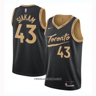 Maillot Tornto Raptors Pascal Siakam Ville 2020-21 Noir