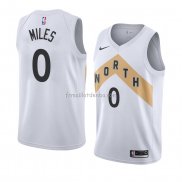 Maillot Toronto Raptors C.j. Miles Ville 2018 Blanc