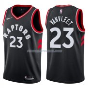 Maillot Toronto Raptors F2017-18 Rojo Vanvleet Statehombret 2017-18 23 Negro