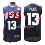 Maillot Usa 2008 Paul Bleu