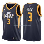 Maillot Utah Jazz Ricky Rubio Icon 2017-18 3 Azul