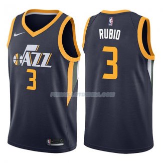 Maillot Utah Jazz Ricky Rubio Icon 2017-18 3 Azul