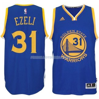 Maillot Basket Golden State Warriors Ezeli 31 Azul