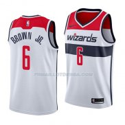 Maillot Washington Wizards Troy Brown Association 2018 Blanc