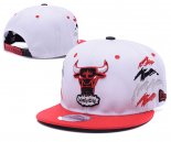 NBA Chicago Bulls Casquette Blanc Rouge