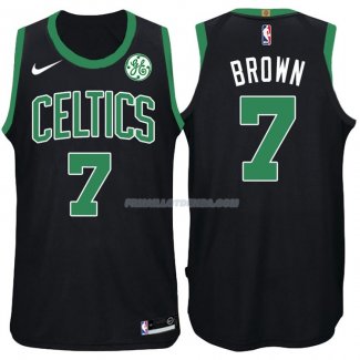 Maillot Basket Authentique Boston Celtics Brown 2017-18 7 Noir