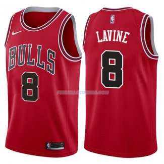 Maillot Basket Authentique Chicago Bulls Lavine 2017-18 8 Rouge