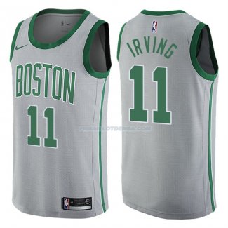 Maillot Boston Celtics Kyrie Irving Ville 11 Gris