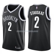 Maillot Brooklyn Nets Nik Stauskas Icon 2017-18 2 Negro