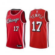 Maillot Chicago Bulls Garrett Temple NO 17 Ville 2021-22 Rouge